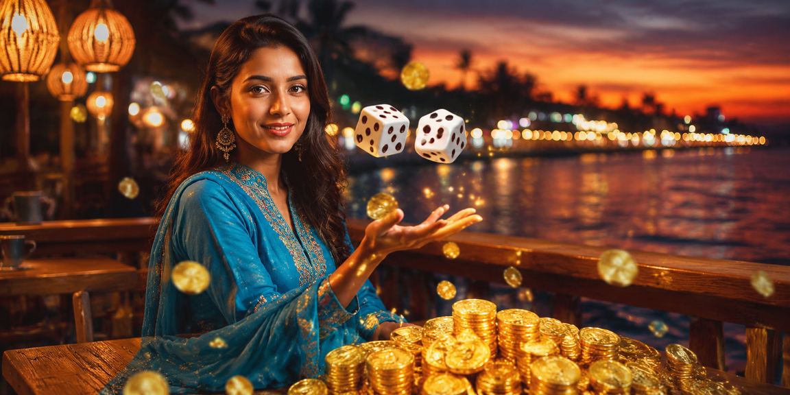 সেন্ট মার্টিনে শালোয়ার কামিজে ডাইস গেম উপভোগ করছেন একজন ব্যবহারকারী